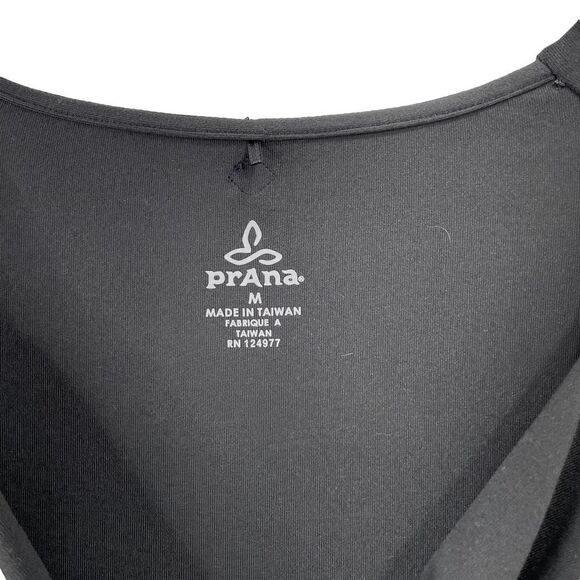 PrAna Black Cross Over Front Tally Dress Sz M  Long Sleeve - Picture 4 of 9